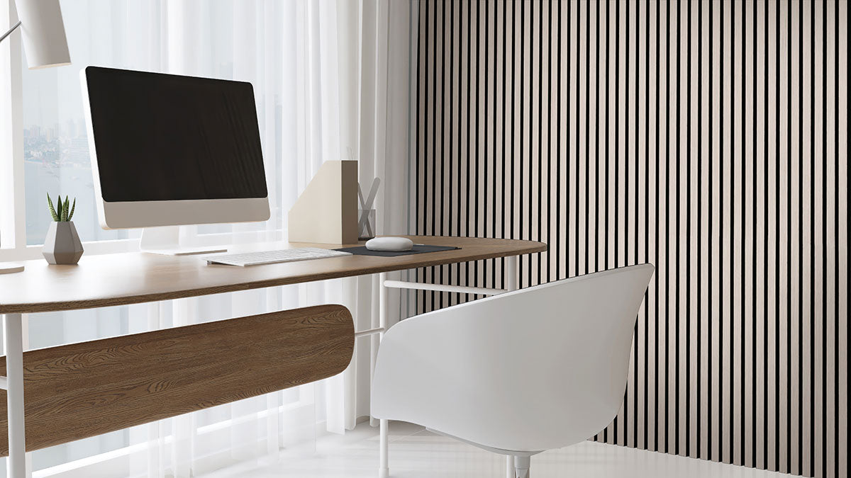 ACOUSTIC WOOD SLAT PANELFOG 9.5X94.5 Acoustic Wood Slat - Shop at Home Craft Studio - 9