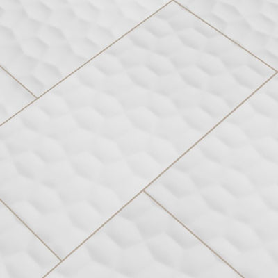 ADELLA VISO WHITE SATIN Tile - Shop at Home Craft Studio - 3