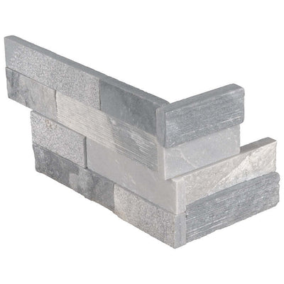ALASKA GRAY MULTI LEDGER CORNER Wall Tile - Shop at Home Craft Studio - 1