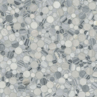 ALASKA GRAY PEBBLES MESH BACKED Mosaic, Floor or Wall Tile - Shop at Home Craft Studio - 3