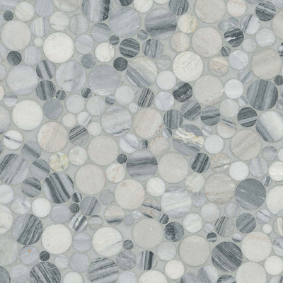 ALASKA GRAY PEBBLES MESH BACKED Mosaic, Floor or Wall Tile - Shop at Home Craft Studio - 4