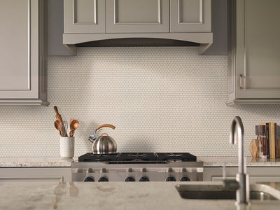 ALMOND GLOSSY PENNY ROUND MOSAIC Mosaic - Shop at Home Craft Studio - 3