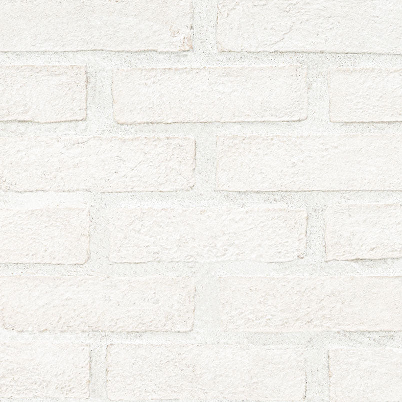 ALPINE WHITE CLAY BRICK 2.25X7.5 MESH Floor or Wall Tile - Shop at Home Craft Studio - 1