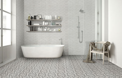 ALPINE WHITE CLAY BRICK 2.25X7.5 MESH Floor or Wall Tile - Shop at Home Craft Studio - 15