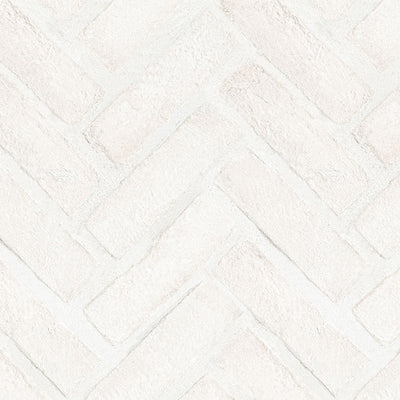 ALPINE WHITE CLAY BRICK HERRINGBONE Wall Tile, Mosaic - Shop at Home Craft Studio - 1