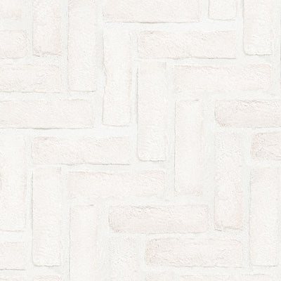 ALPINE WHITE CLAY BRICK HERRINGBONE Wall Tile, Mosaic - Shop at Home Craft Studio - 3