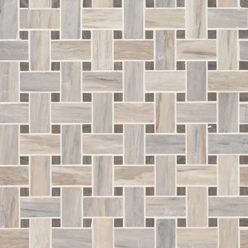 ANGORA BASKETWEAVE Floor or Wall Tile, Mosaic - Shop at Home Craft Studio - 1