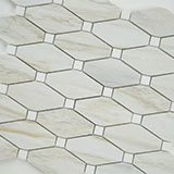 ANGORA ELONGATED OCTAGON Floor or Wall Tile, Mosaic - Shop at Home Craft Studio - 2