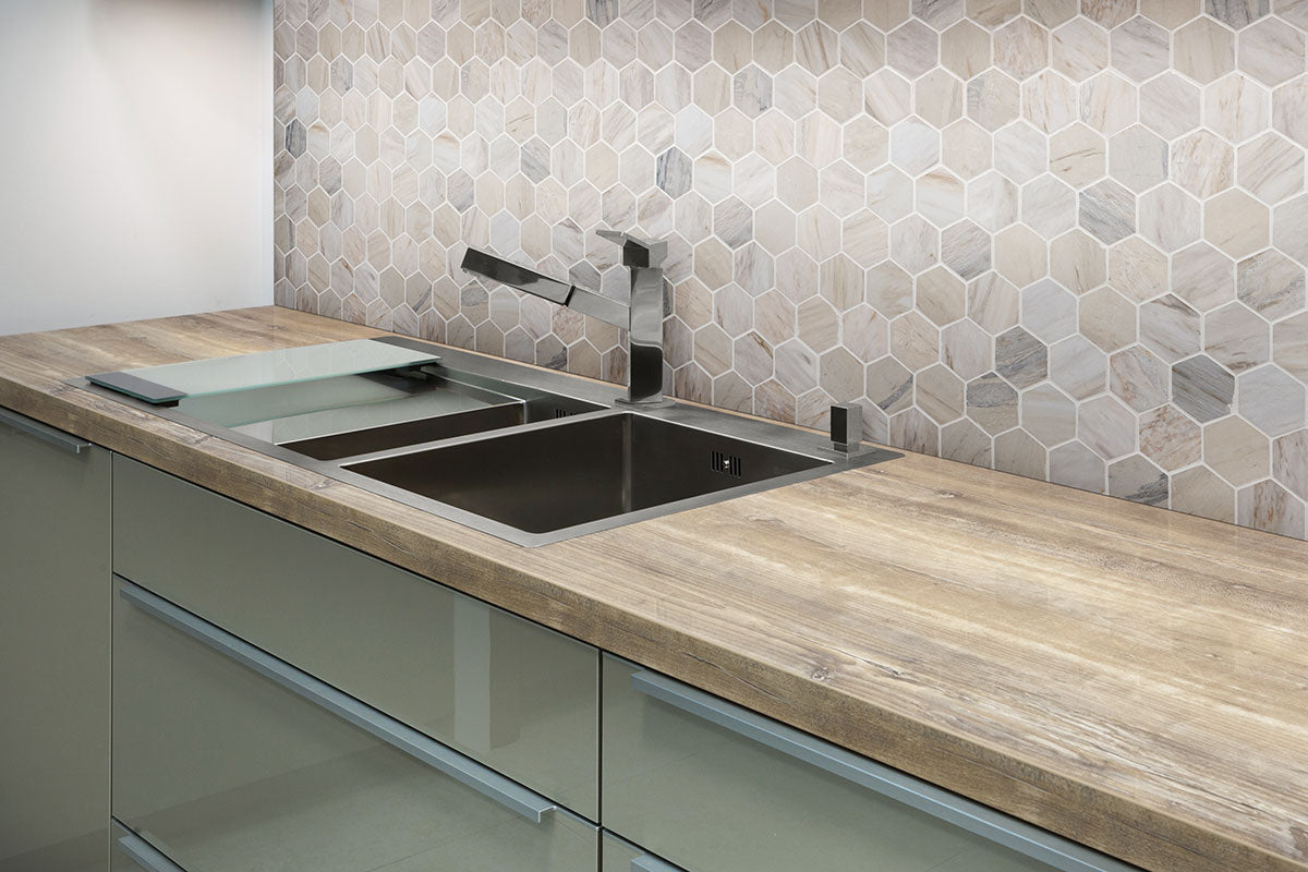 ANGORA HEXAGON POLISHED Mosaic, Wall Tile, Floor or Wall Tile - Shop at Home Craft Studio - 6