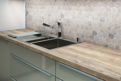 ANGORA HEXAGON POLISHED Mosaic, Wall Tile, Floor or Wall Tile - Shop at Home Craft Studio - 6