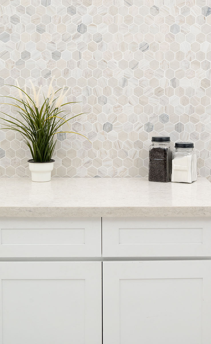ANGORA HEXAGON POLISHED Mosaic, Wall Tile, Floor or Wall Tile - Shop at Home Craft Studio - 7