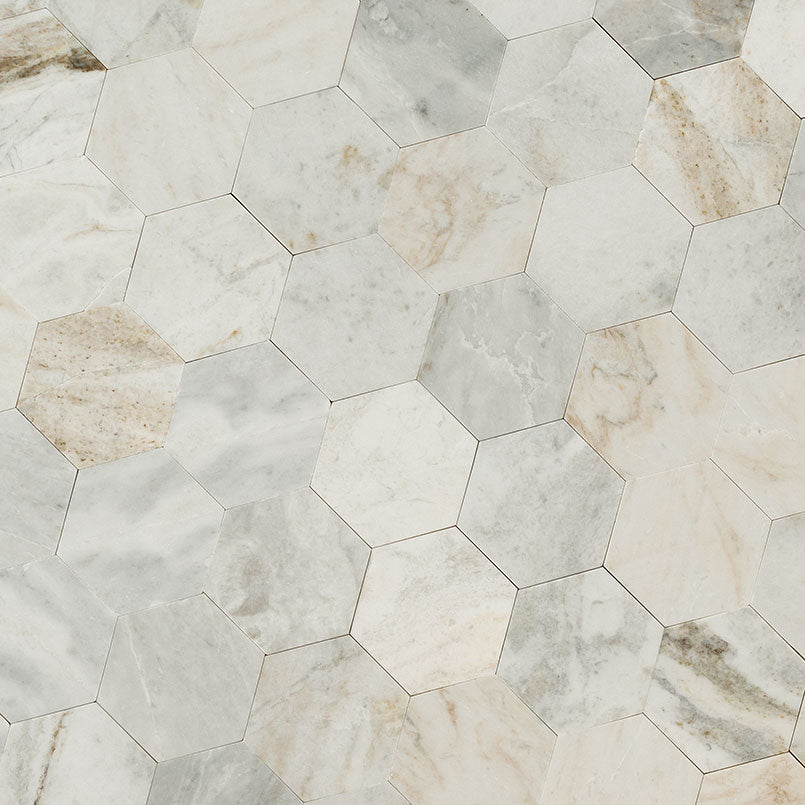 ARABESCATO VENATO 4" HEX PEEL AND STICK Wall Tile, Mosaic - Shop at Home Craft Studio - 3