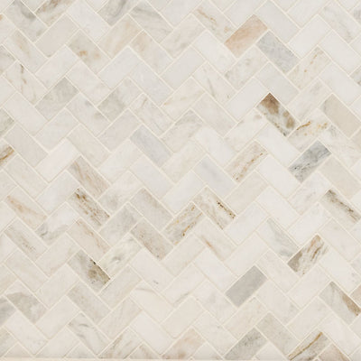ARABESCATO VENATO WHITE 1X2 HERRINGBONE HONED Mosaic, Wall Tile - Shop at Home Craft Studio - 1