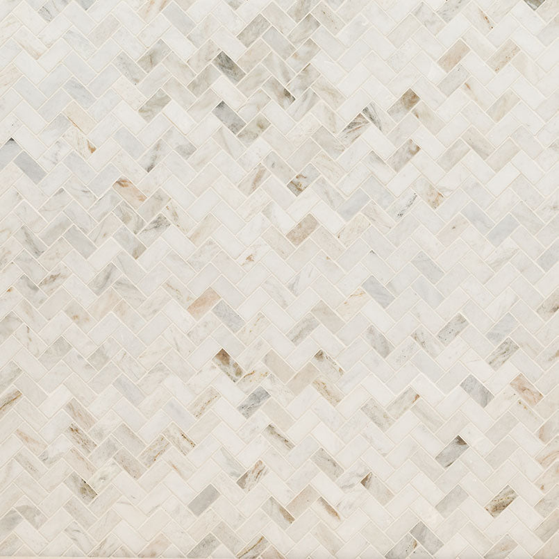 ARABESCATO VENATO WHITE 1X2 HERRINGBONE HONED Mosaic, Wall Tile - Shop at Home Craft Studio - 2