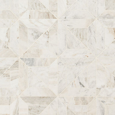 ARABESCATO VENATO WHITE ARGYLE PATTERN Floor or Wall Tile, Mosaic - Shop at Home Craft Studio - 2