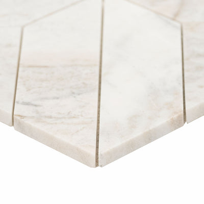 ARABESCATO VENATO WHITE ARGYLE PATTERN Floor or Wall Tile, Mosaic - Shop at Home Craft Studio - 3