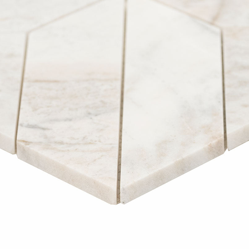 ARABESCATO VENATO WHITE ARGYLE PATTERN Floor or Wall Tile, Mosaic - Shop at Home Craft Studio - 3