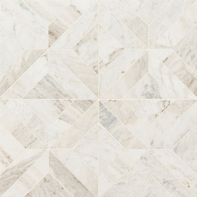 ARABESCATO VENATO WHITE ARGYLE PATTERN Floor or Wall Tile, Mosaic - Shop at Home Craft Studio - 4