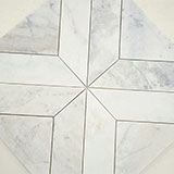 ARABESCATO VENATO WHITE ARGYLE PATTERN Floor or Wall Tile, Mosaic - Shop at Home Craft Studio - 17