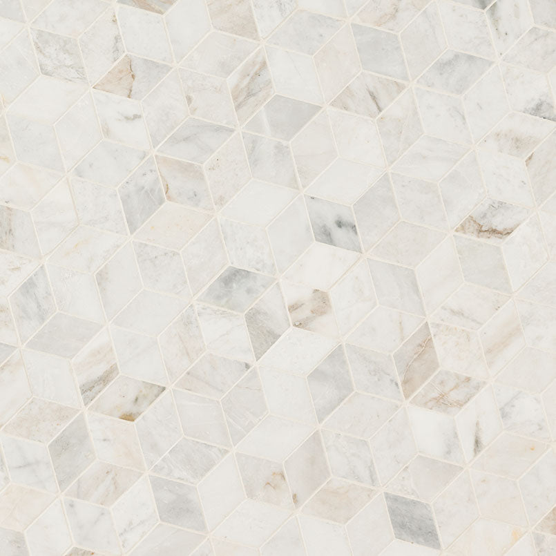ARABESCATO VENATO WHITE CUBE HONED Mosaic, Floor or Wall Tile - Shop at Home Craft Studio - 2