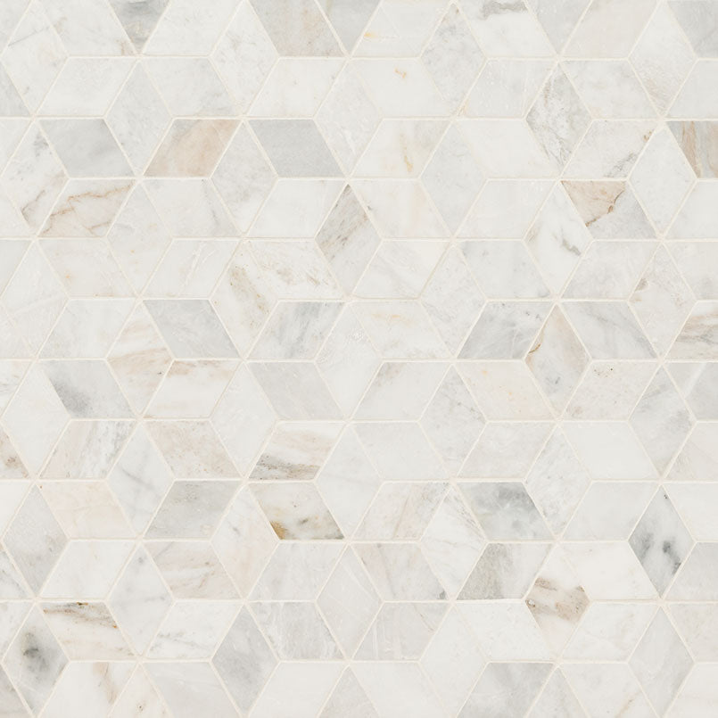ARABESCATO VENATO WHITE CUBE HONED Mosaic, Floor or Wall Tile - Shop at Home Craft Studio - 3