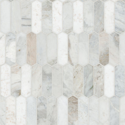 ARABESCATO VENATO WHITE PICKET HONED Mosaic, Floor or Wall Tile - Shop at Home Craft Studio - 2