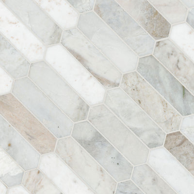 ARABESCATO VENATO WHITE PICKET HONED Mosaic, Floor or Wall Tile - Shop at Home Craft Studio - 3