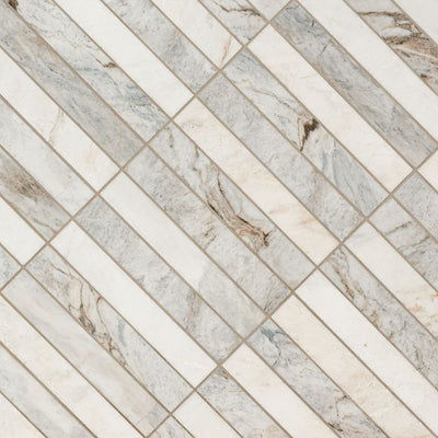 ARABESCATO VENATO WHITE STACK HONED 2X12 Mosaic, Floor or Wall Tile - Shop at Home Craft Studio - 3