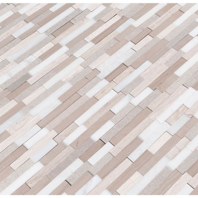 ARCTIC STORM INTERLOCKING 3D PEEL AND STICK Wall Tile, Mosaic - Shop at Home Craft Studio - 3