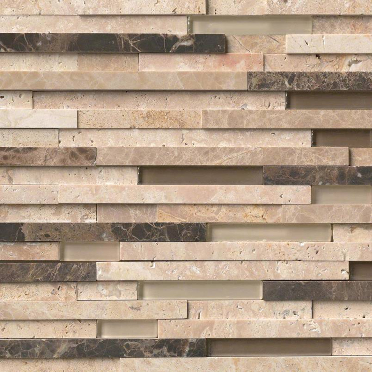 ASHLAR ROCK INTERLOCKING 3D Mosaic, Wall Tile - Shop at Home Craft Studio - 1