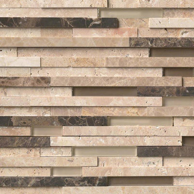 ASHLAR ROCK INTERLOCKING 3D Mosaic, Wall Tile - Shop at Home Craft Studio - 1