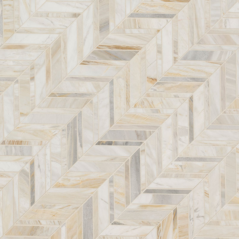 ATHENA GOLD CHEVRON Mosaic - Shop at Home Craft Studio - 2