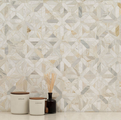 ATHENA GOLD GEOMETRICA Mosaic, Wall Tile - Shop at Home Craft Studio - 9