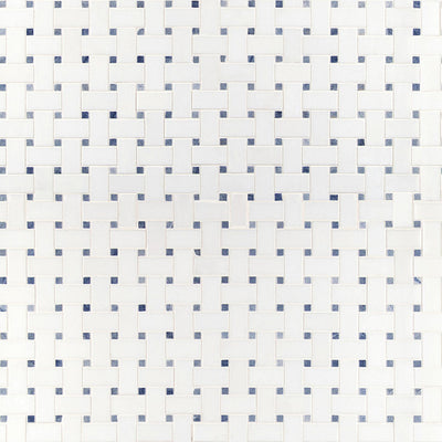 AZULA BASKETWEAVE POLISHED Mosaic, Floor or Wall Tile - Shop at Home Craft Studio - 2
