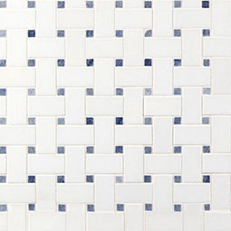 AZULA BASKETWEAVE POLISHED Mosaic, Floor or Wall Tile - Shop at Home Craft Studio - 5