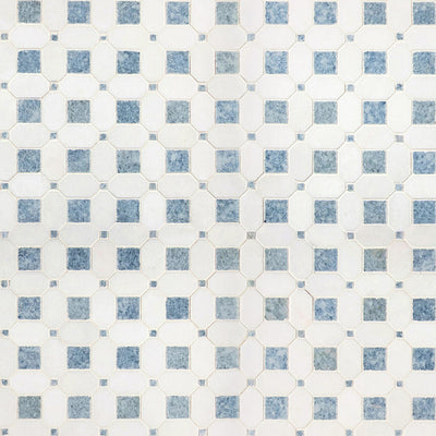 AZULA HATCHWORK POLISHED Floor or Wall Tile, Mosaic - Shop at Home Craft Studio - 2