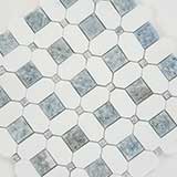 AZULA HATCHWORK POLISHED Floor or Wall Tile, Mosaic - Shop at Home Craft Studio - 4