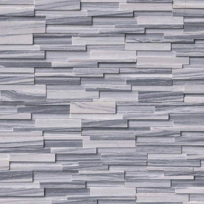 Alaska Gray 3D Honed Ledger Corner Wall Tile - Shop at Home Craft Studio - 2