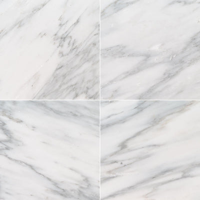 Arabescato Carrara 12X12 Polished Floor or Wall Tile - Shop at Home Craft Studio - 19