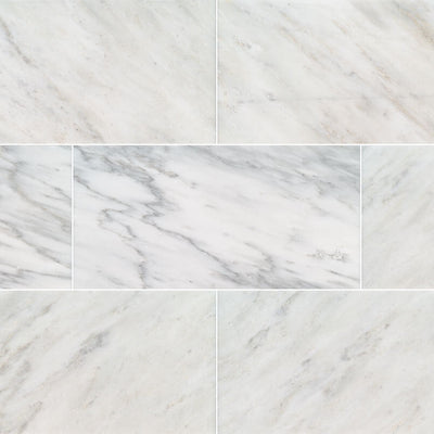 Arabescato Carrara 12X12 Polished Floor or Wall Tile - Shop at Home Craft Studio - 24