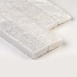Arctic White Ledger Corner Stacked Stone Panels - Shop at Home Craft Studio - 3