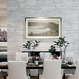 Arctic White Ledger Corner Stacked Stone Panels - Shop at Home Craft Studio - 4