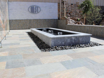 Arctic White Ledger Corner Stacked Stone Panels - Shop at Home Craft Studio - 7
