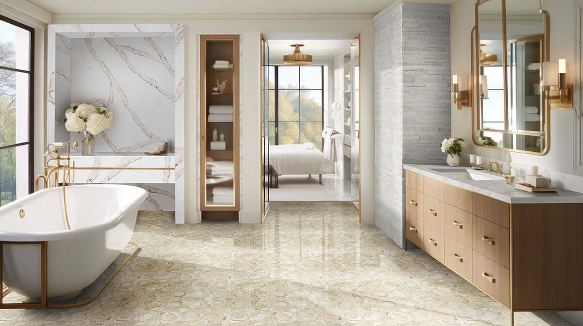 Arctic White Ledger Corner Stacked Stone Panels - Shop at Home Craft Studio - 15