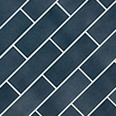BAY BLUE 4x12 GLAZED Ceramic Wall Tile - Shop at Home Craft Studio - 2