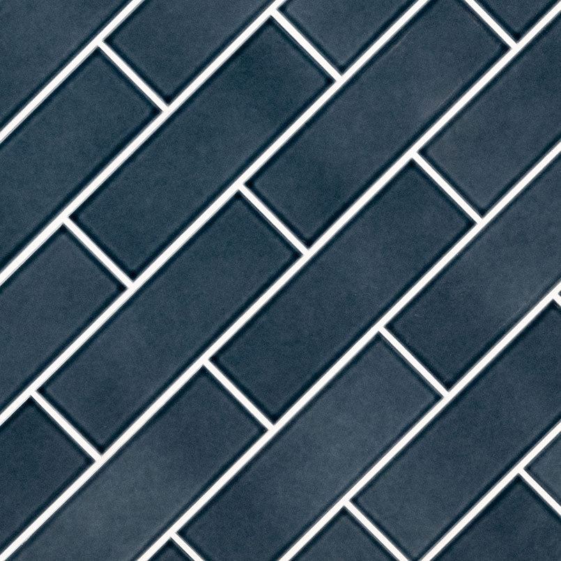 BAY BLUE 4x12 GLAZED Ceramic Wall Tile - Shop at Home Craft Studio - 2