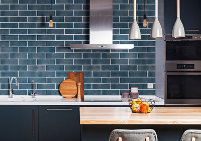 BAY BLUE 4x12 GLAZED Ceramic Wall Tile - Shop at Home Craft Studio - 5