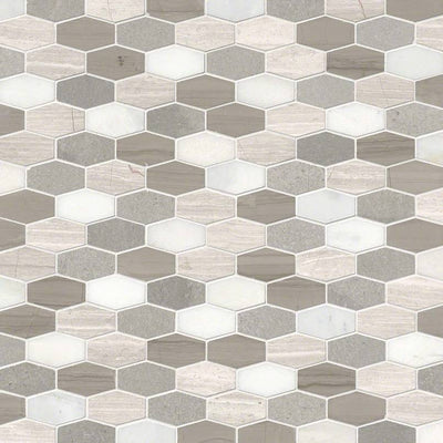 BELLAGIO BLEND ELONGATED HEXAGON Mosaic - Shop at Home Craft Studio - 2