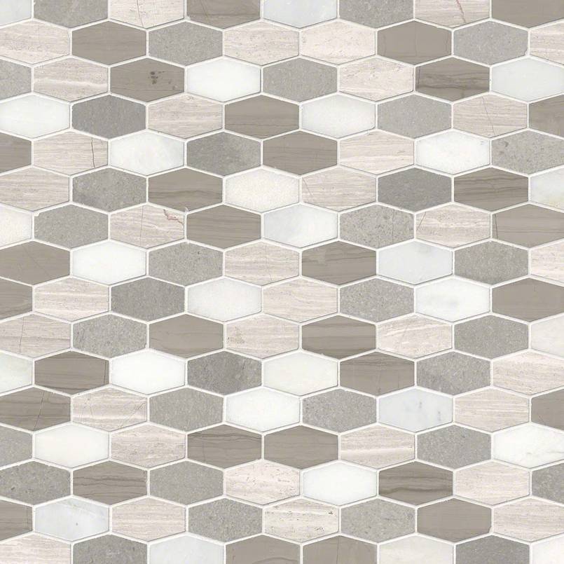 BELLAGIO BLEND ELONGATED HEXAGON Mosaic - Shop at Home Craft Studio - 2