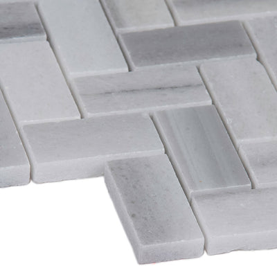 BERGAMO HERRINGBONE Floor or Wall Tile, Mosaic - Shop at Home Craft Studio - 2